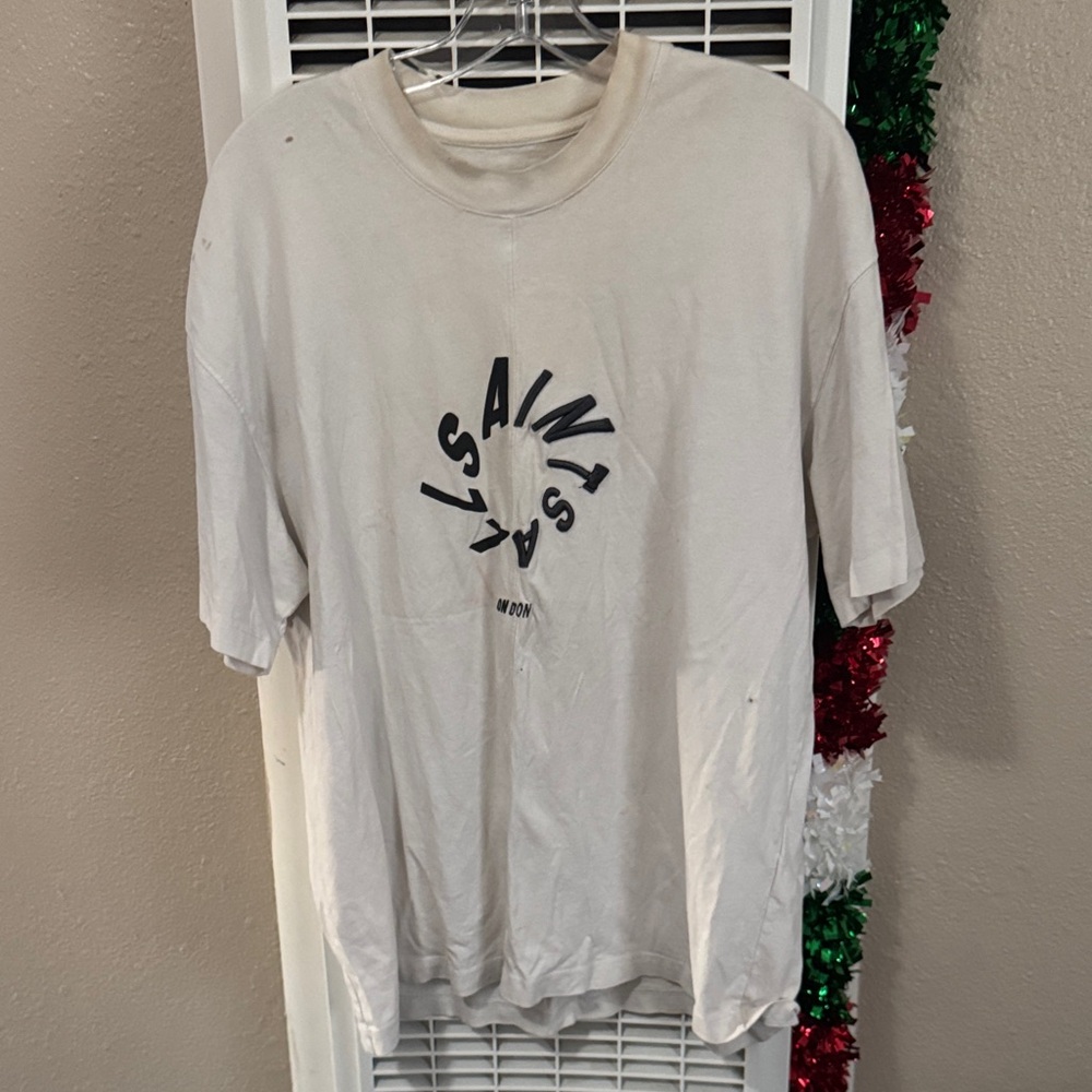 All saints used White Graphic T-Shirt